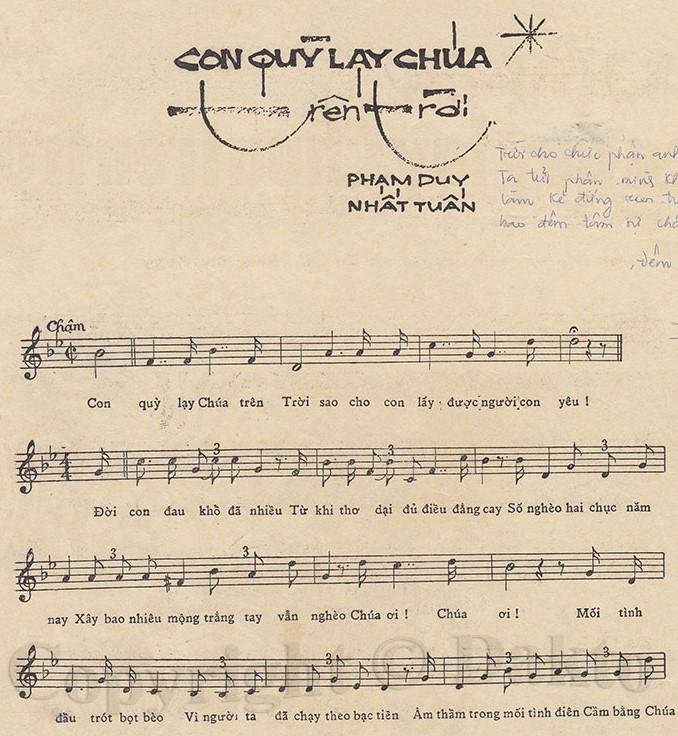 Sheet nhạc Con Quỳ Lạy Chúa Trên Trời